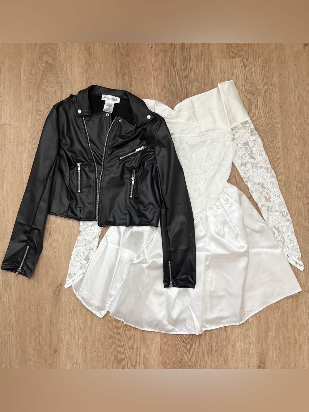 Chucky bride costume White dress and black  jacket size M